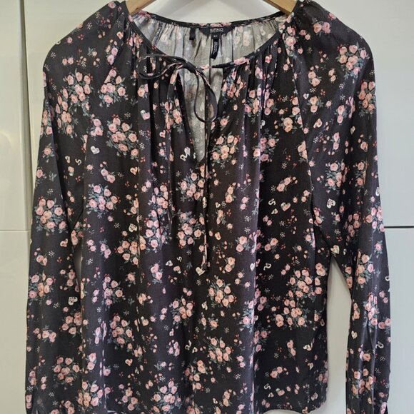 Vintage Buffalo Pintuck Floral Peasant Top - Picture 2 of 10